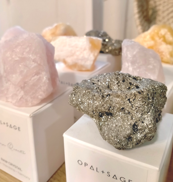 Opal + Sage Raw Crystals