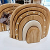 Eco Sprogs Wooden stacker - rainbow