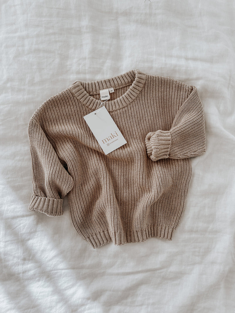 Maki Knit Sweater - Cookie