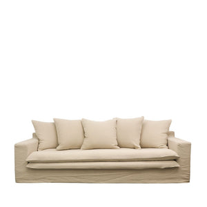 Linen slipcover Sofa - Oatmeal
