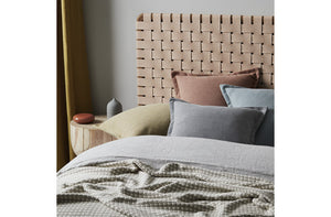 Weave Home- Austin Tangerine Linen blend cushion