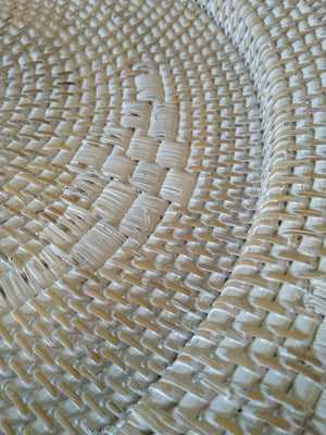 Natural white washed Rattan tray 60cm