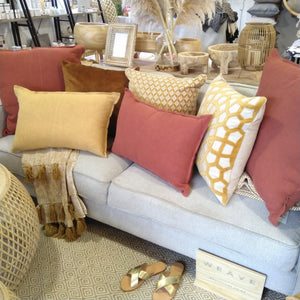 Como cushion- colour Sienna