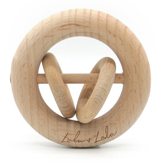 Lulu+ Lala wooden rattle/teething toy
